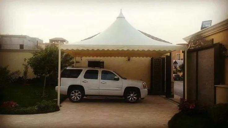 أفضل مظلات للسيارات والحدائق مظلات هرمية في الرياض