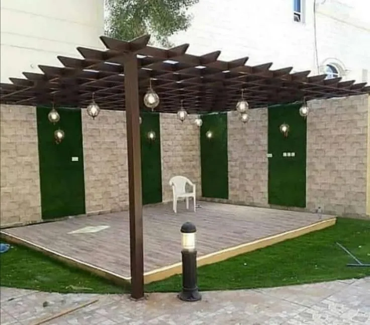 افضل حداد مظلة جلسة خارجية شرق الرياض