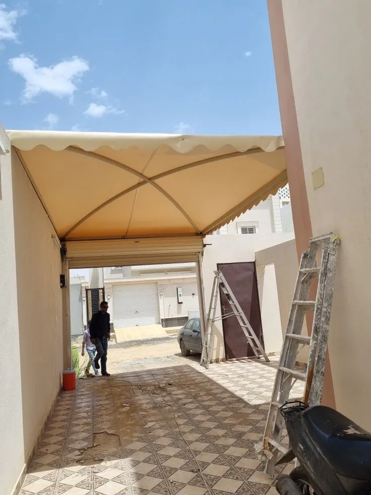 توريد مظلات بي في سي بالرياض مظلات سيارات