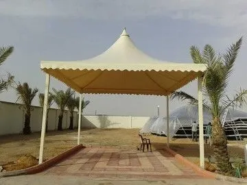 مظلات مخروطيه للمنازل مظلات هرمية للفلل بالرياض