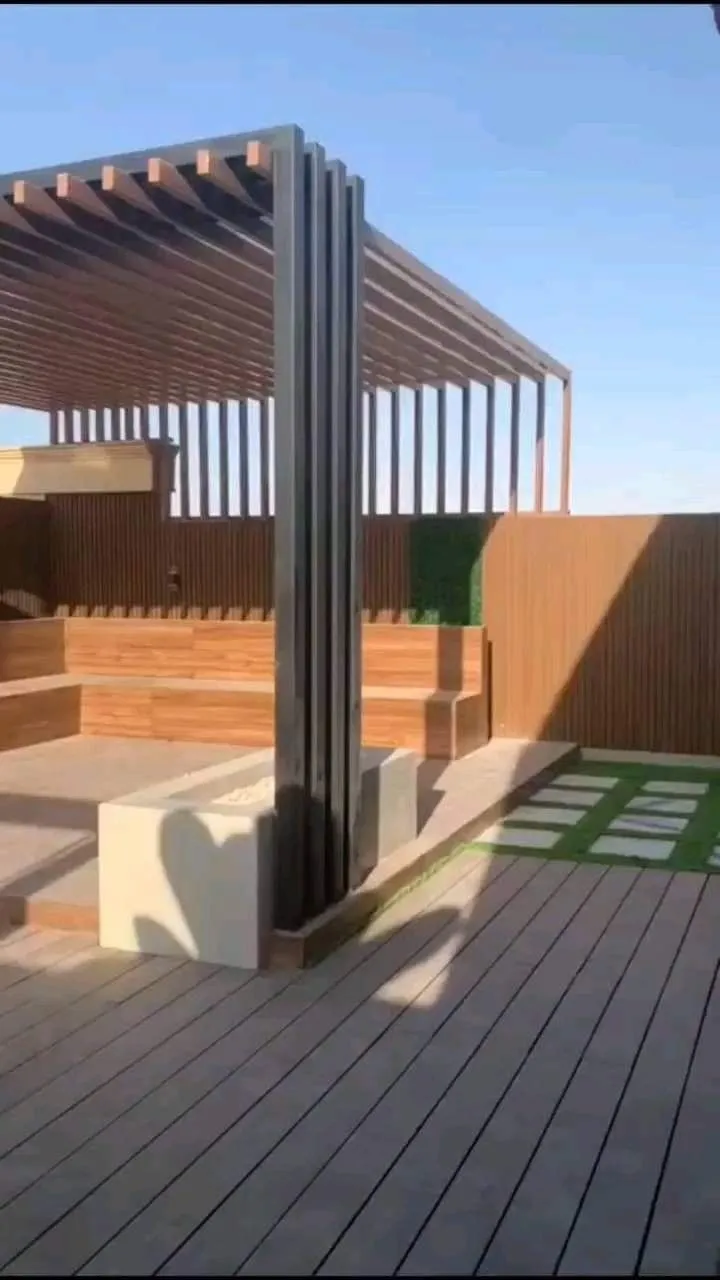 برجولات ظل تصاميم برجولات مودرن خشبية بالرياض