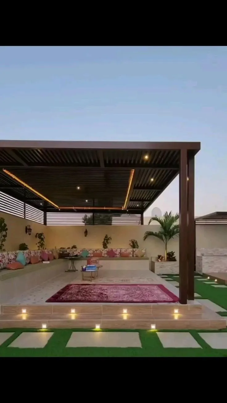 برجولات ظل تصاميم برجولات مودرن خشبية بالرياض