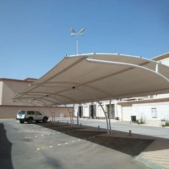احدث خامات مظلات مواقف السيارات في السعودية