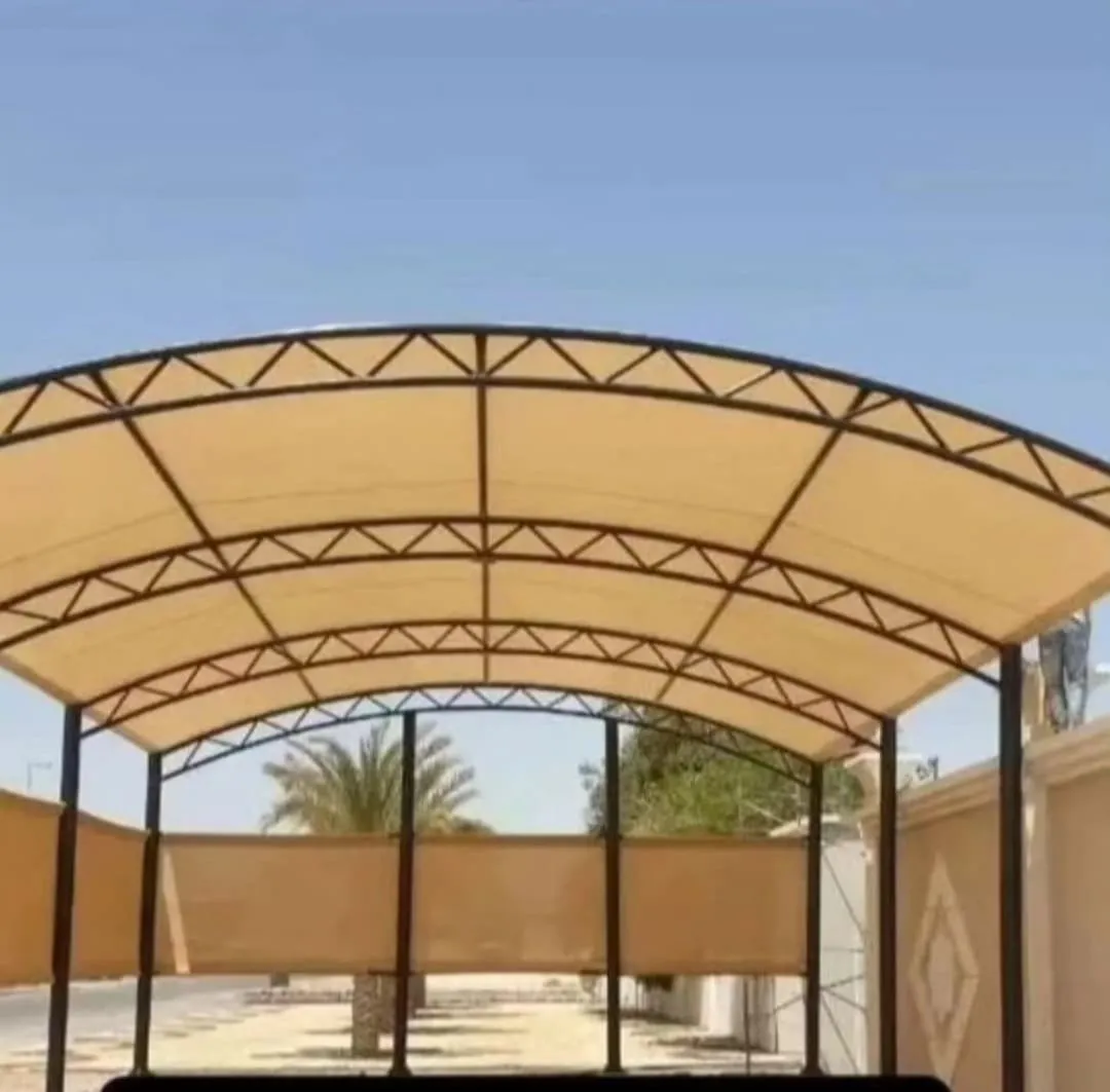 احدث خامات مظلات مواقف السيارات في السعودية