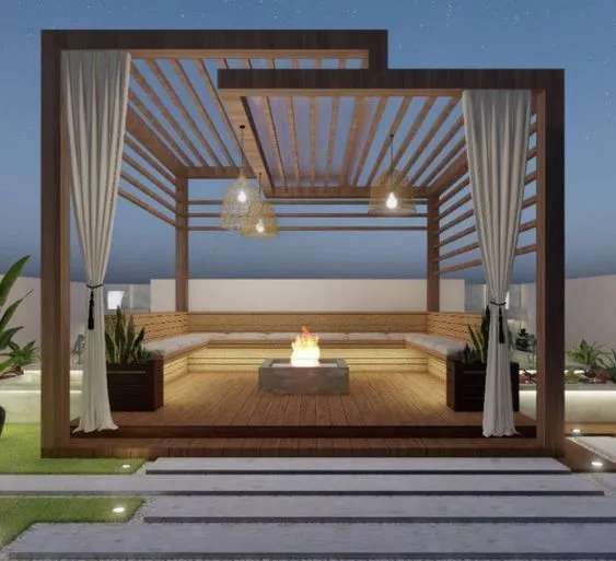  أسعار برجولات لكسان   حي العارض