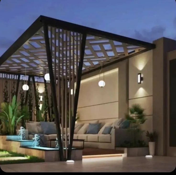  أسعار برجولات لكسان   حي العارض