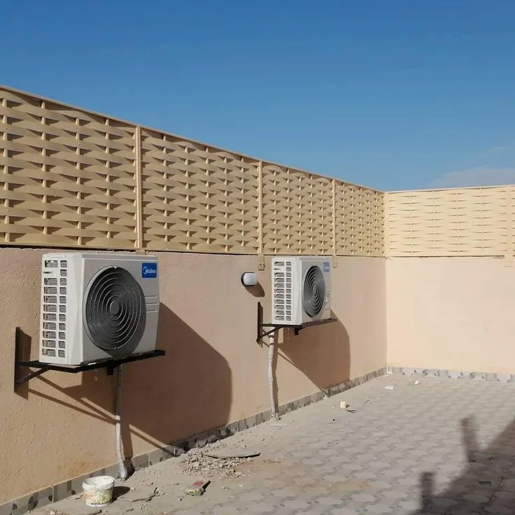 سواتر عازلة خارجية جدران حديدية قوية الرياض