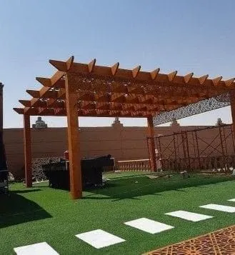 افضل حداد مظلة جلسة خارجية شرق الرياض