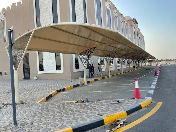 تصاميم مواقف سيارات امام الفنادق والمولات شمال الرياض