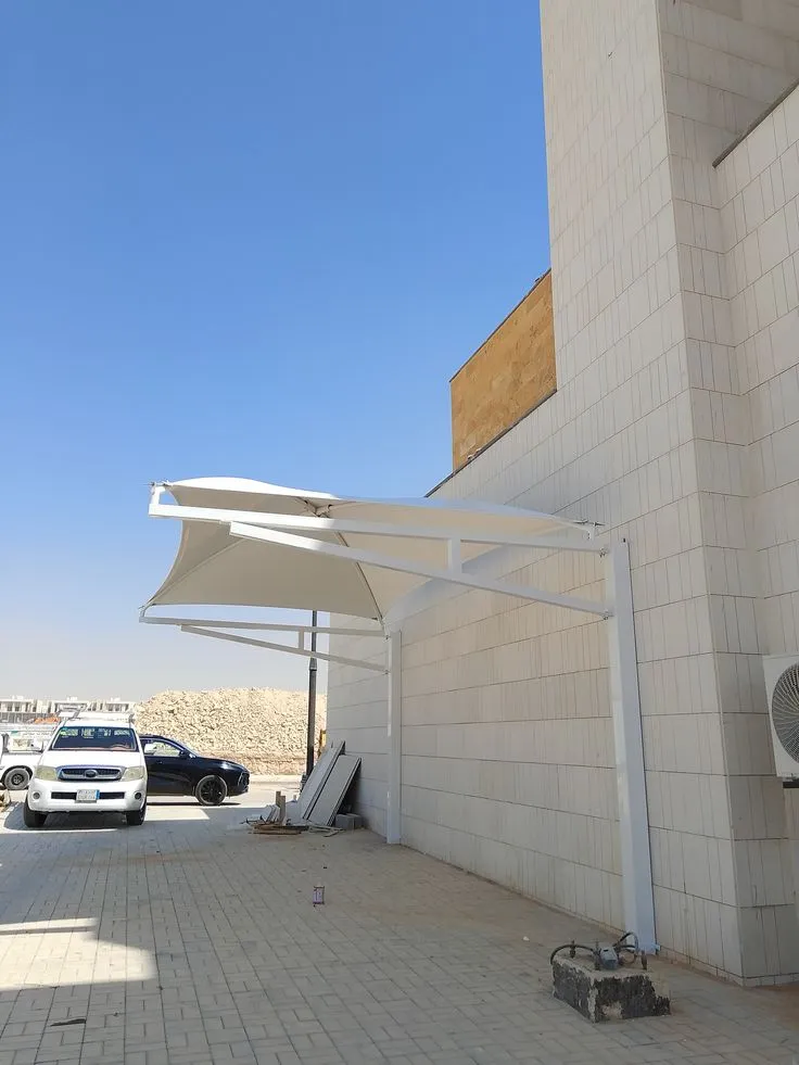 تفصيل مظلات سيارات قماش للمنازل والشركات الرياض