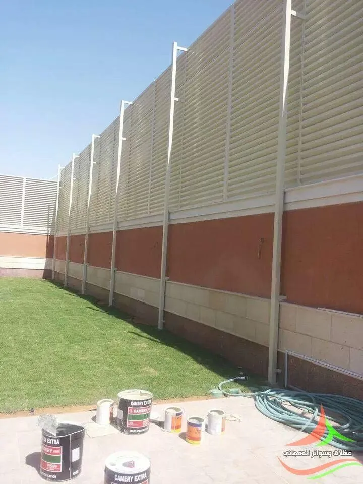   ساتر حديد في أحياء شمال الرياض مع خدمة تركيب