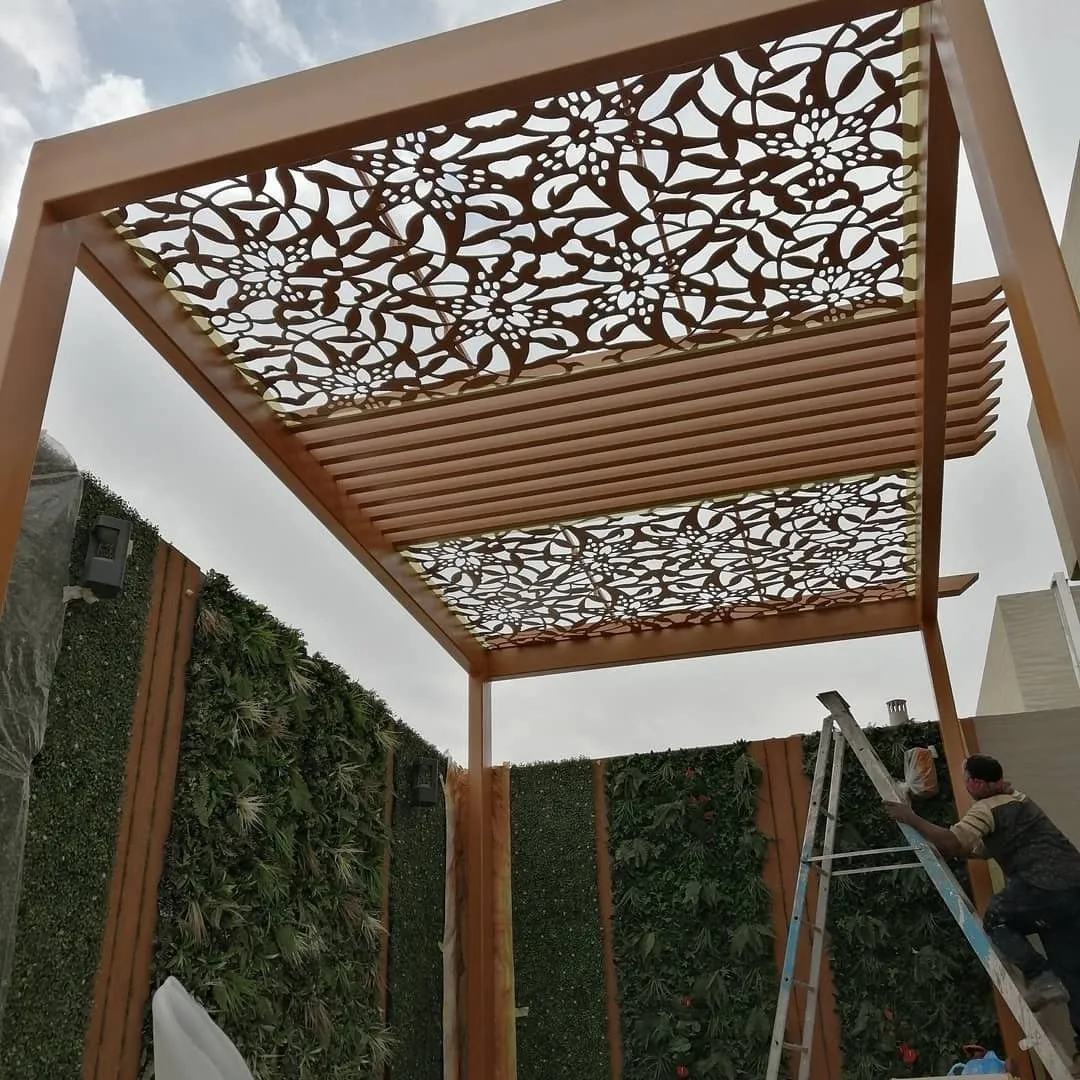 مظلات مداخل قص ليزر الرياض