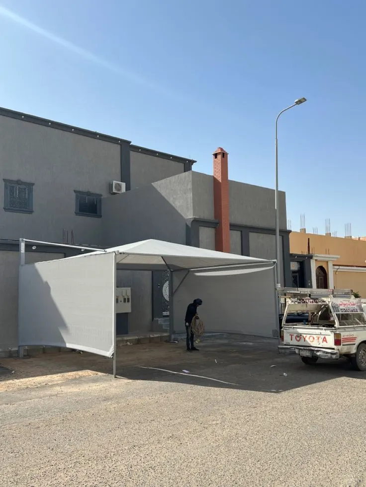 مظلات سيارات بتصميم سعودي عصري بالرياض