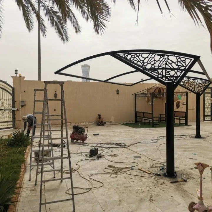 حداد مظلات سيارات في حي النرجس الرياض تركيب احترافي بأسعار مميزة