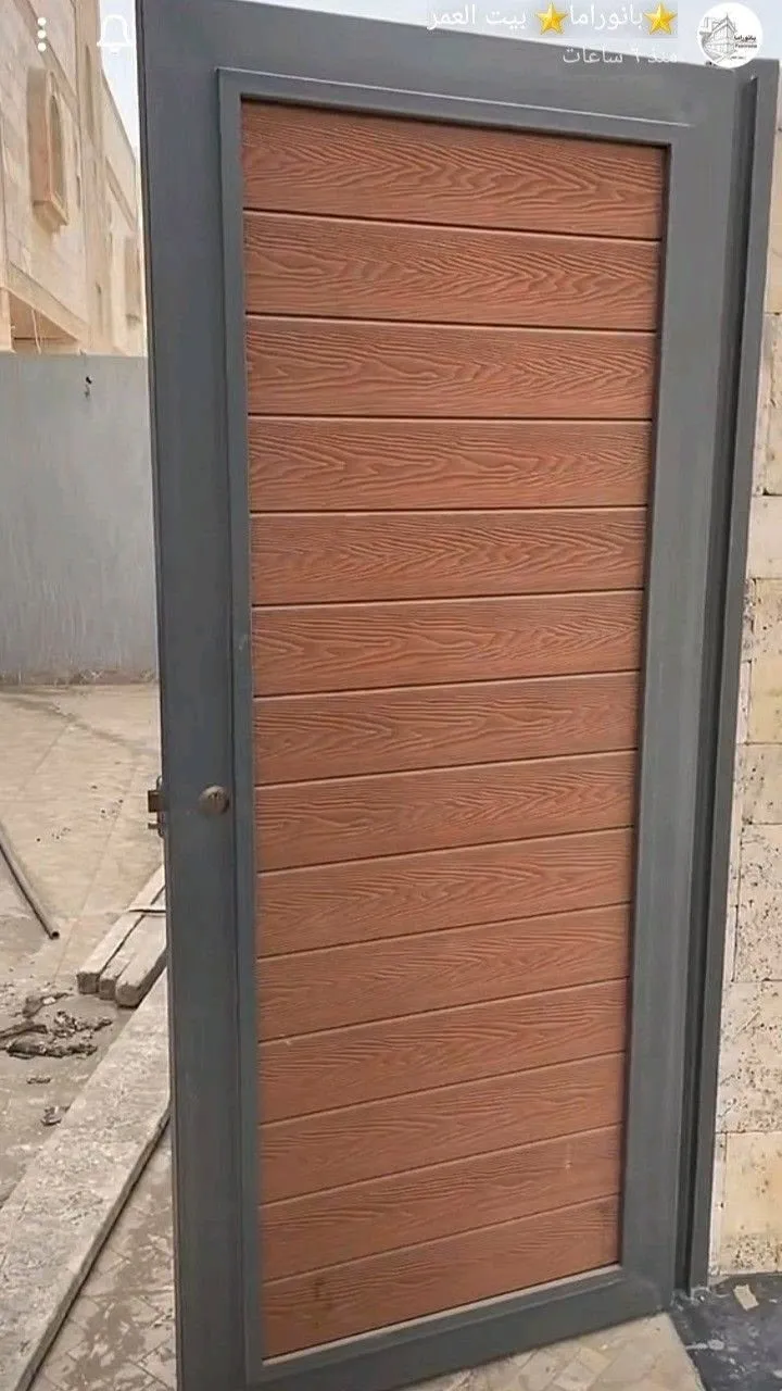 تفصيل أبواب كلادينج حديد حي النرجس الرياض | تصميم وتركيب