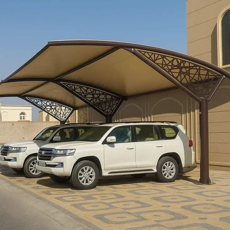 تركيب مظلات مواقف سيارات حي الملقا الرياض