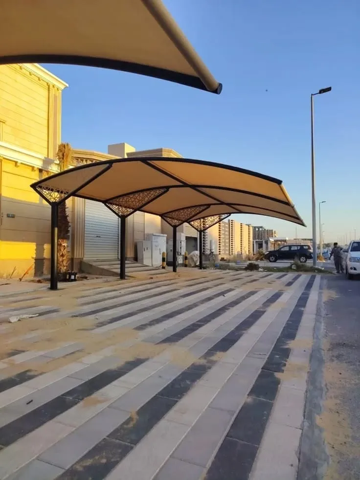 تركيب مظلات مواقف سيارات حي الملقا الرياض
