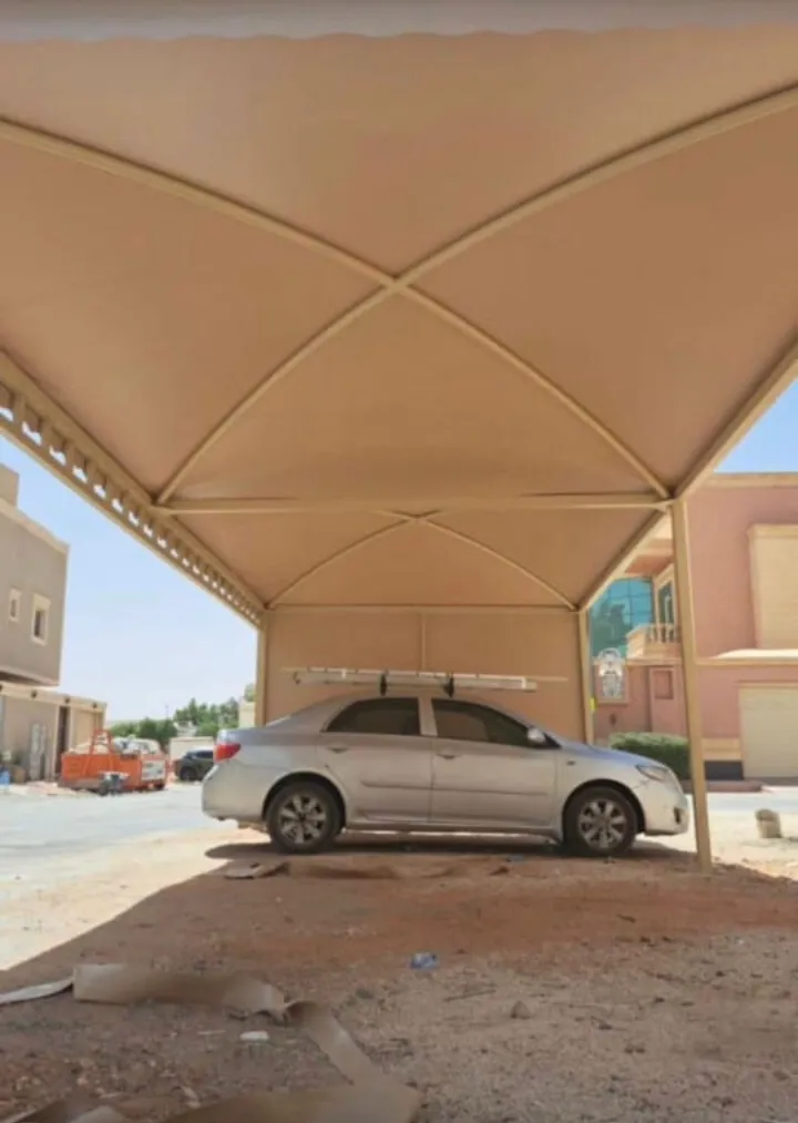 مقاول مظلات سيارات قماش قريب من حي العارض الرياض