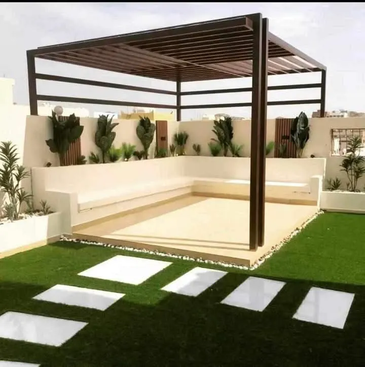 تفصيل برجولات جلسات خارجية حي الياسمين