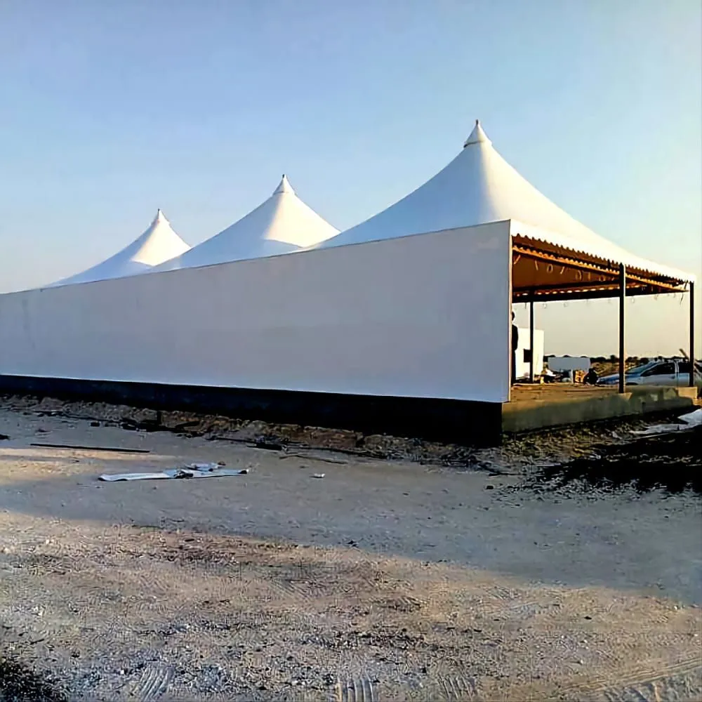 مظلات سيارات مخروطية حي الغروب